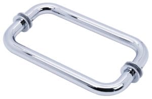 A shiny metal carabiner with a locking gate.