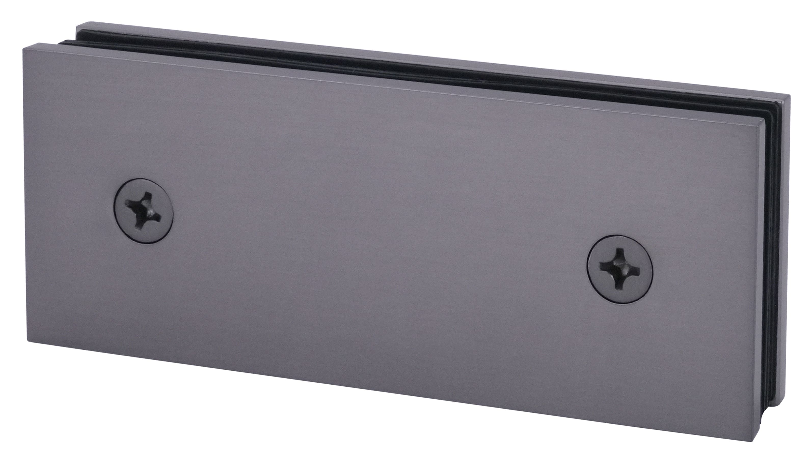 Close-up of a gray metal surface with a screw.