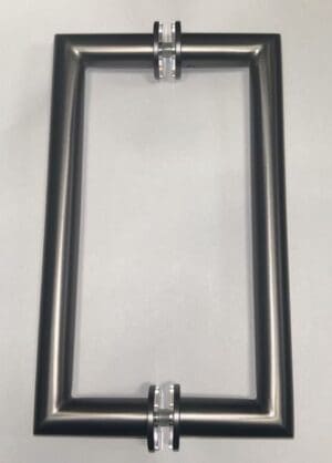 Rectangular metal frame with clamps on top and bottom.