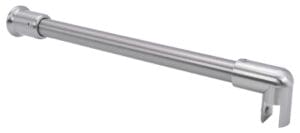 A smooth, metallic cylindrical rod.