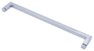 A long, white plastic ruler with measurement markings.