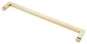 A plain wooden stick isolated on a white background.