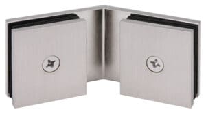Stainless steel 90-degree glass clamp