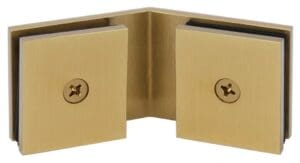 Brass corner glass clamp bracket